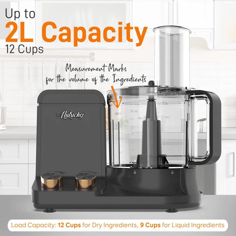NutriChef NutriChef 12-Cup Multifunction Food Processor