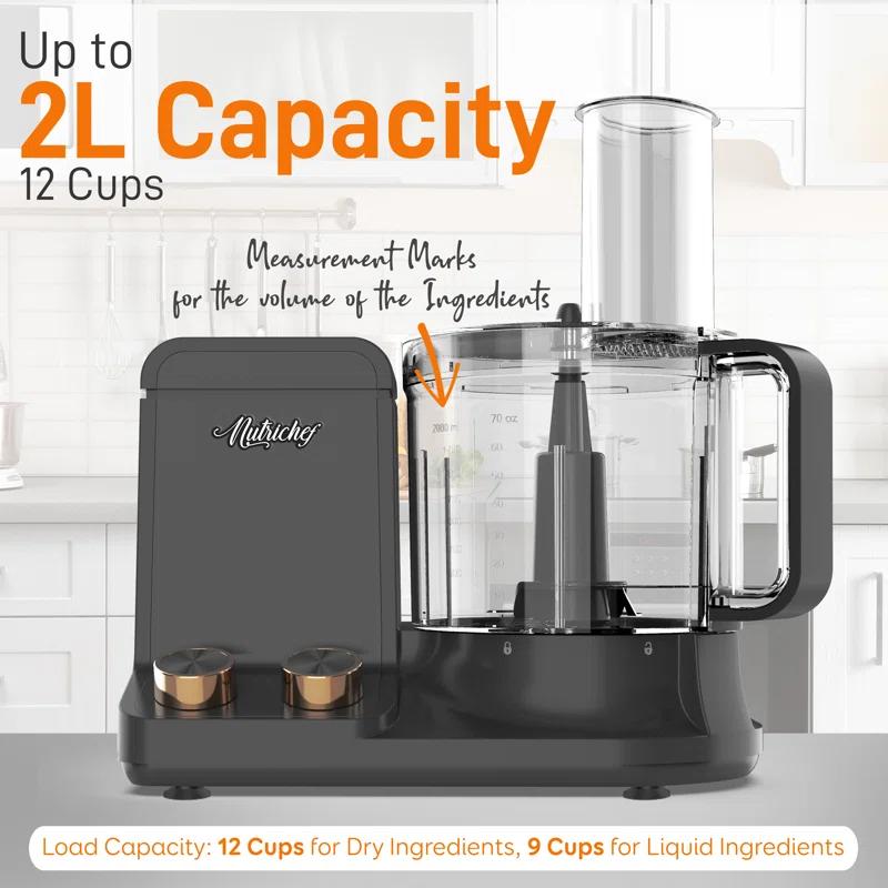 NutriChef NutriChef 12-Cup Multifunction Food Processor