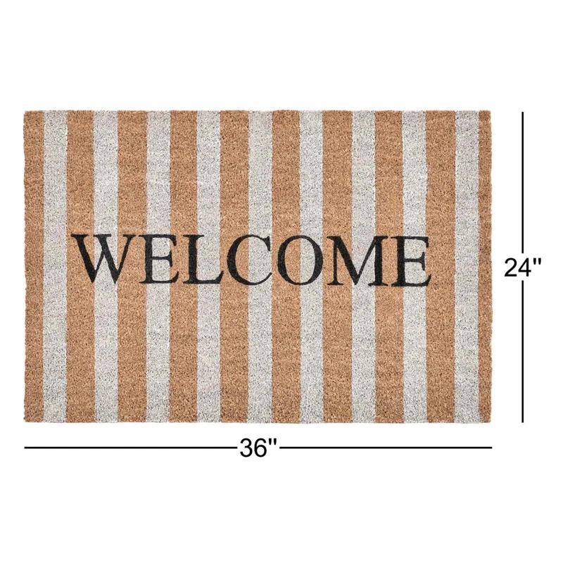 Striped Outdoor Doormat