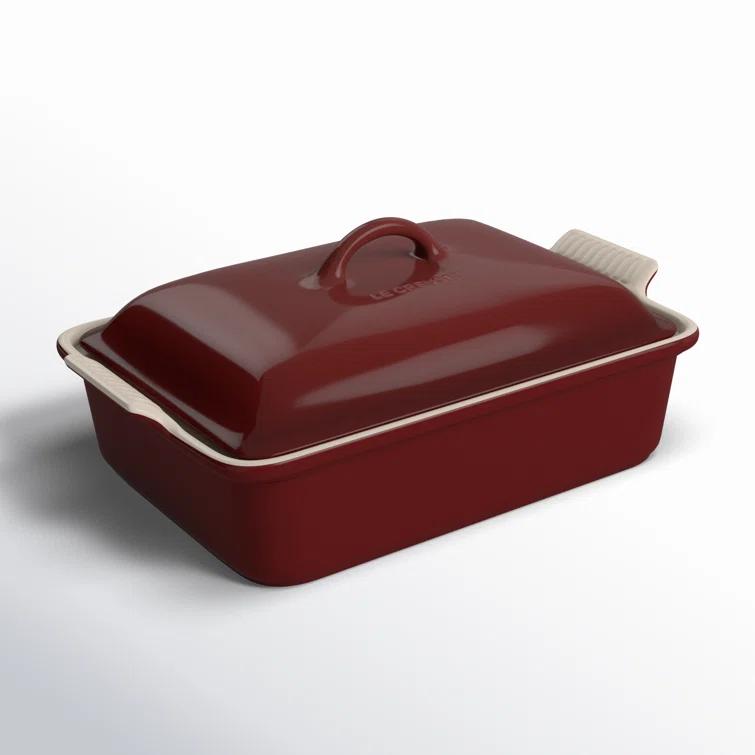 Le Creuset Heritage Stoneware 4 Qt. Rectangular Casserole with Lid