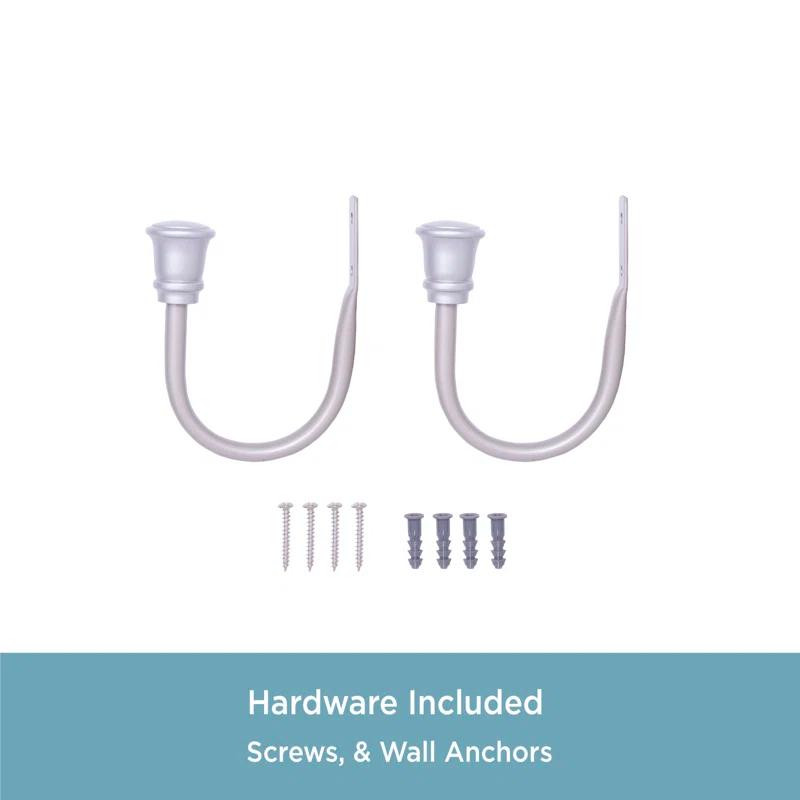 Kenney Kenney Trumpet Holdbacks for Curtains and Drapes, Set of 2