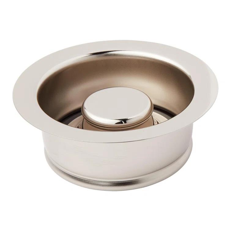 Signature Hardware 3-1/2" Brass Kitchen Garbage Disposal Flange and Stopper 212165
