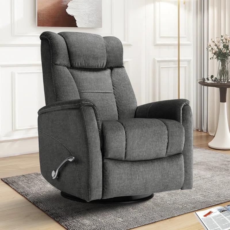 Latitude Run® Robeline 32.2" Wide Modern Upholstered Manual Rocker Recliner