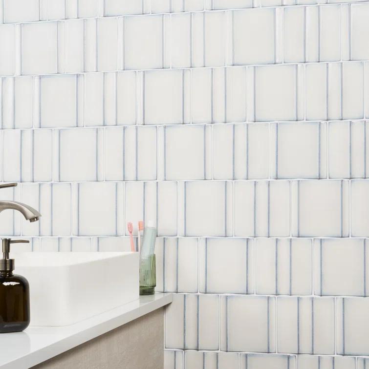 Bond Tile Metaru 5.82 In. X 5.82 In. 3D Polished Porcelain Wall Tile (7.82 Sq. Ft. / Case)