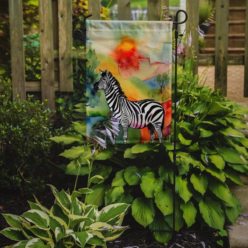 Caroline's Treasures Double Sided 15.5'' H x 11.25'' W Polyester Animal Garden Flag