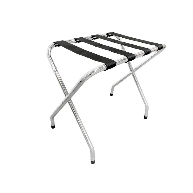 USTECH USTECH Luggage Rack-Single Tier, DIY, Storage Organizer, Chrome, Pack of 1