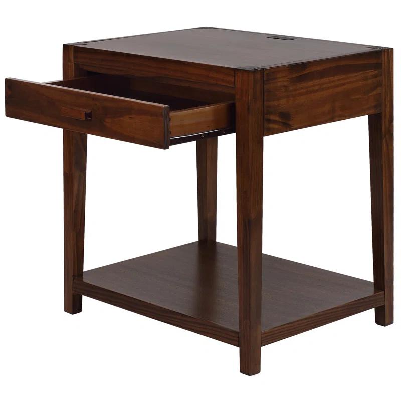 Union Rustic Hemby 24'' W Solid Wood Nightstand