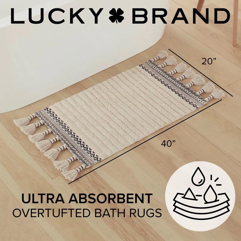 Lucky Brand Lucky Brand Demian Fringe Cotton Bath Rugs