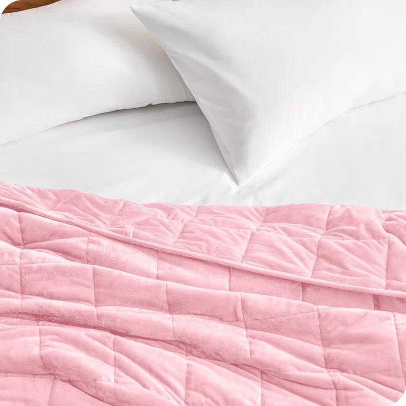 Bare Home Minky Fleece Weighted Blanket