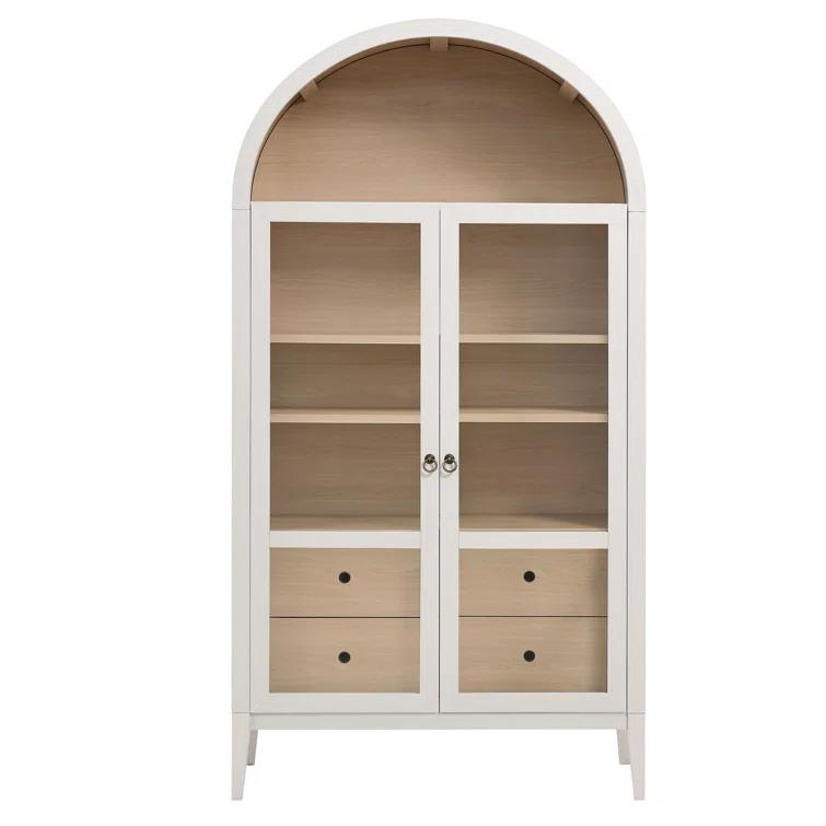 Modway Nolan 74" Tall Arched Storage Display Cabinet