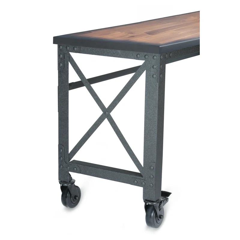 Duramax Building Products Solid Wood Top Metal Base Desk Shell