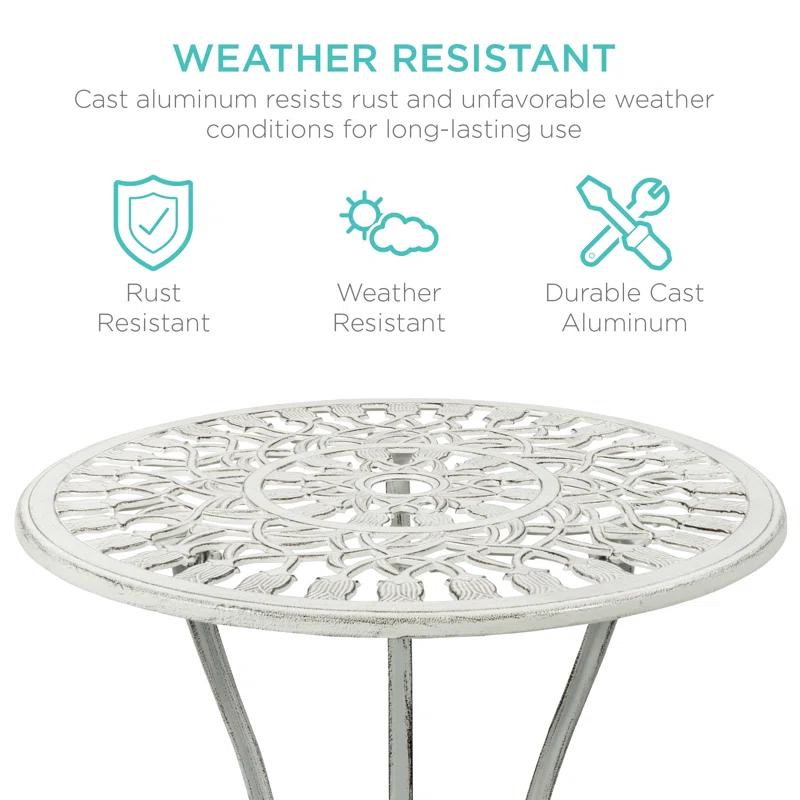 Fleur De Lis Living Stambaugh 2 - Person Patio Dining Set with Round Table