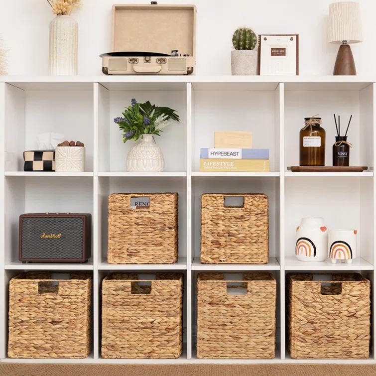 Breakwater Bay 2 Piece Wicker Storage Cube Basket Set & Reviews | Wayfair