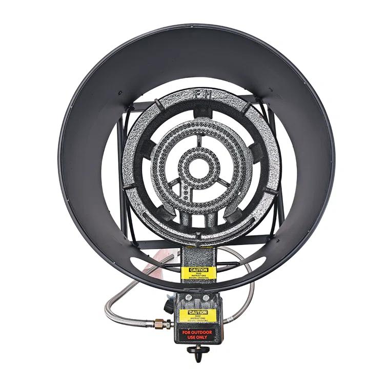 ARC ARC 23" Stainless Steel Concave Comal Set, 30,000 BTU Propane Burner and Stand, Discada Disc Cooker.
