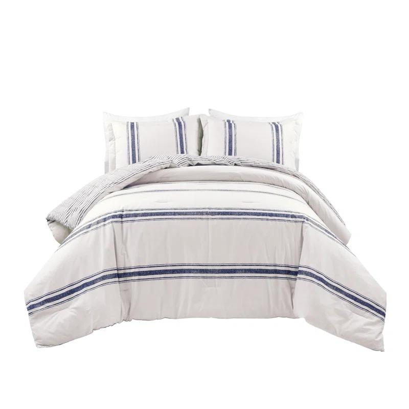 Farmhouse Standard Cotton Reversible Comforter Set