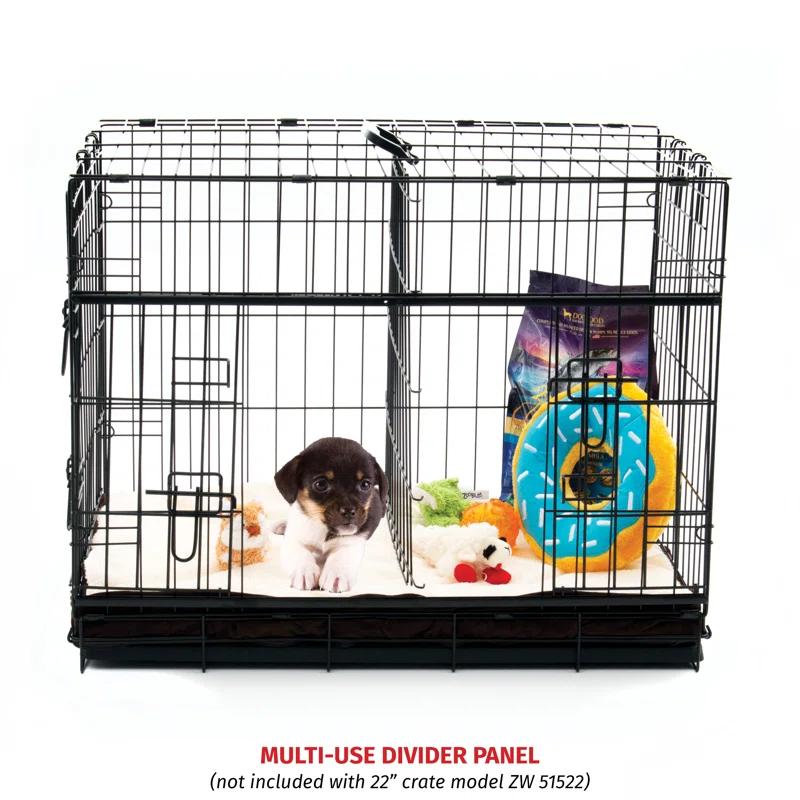 Lucky Dog Sliding Door Crates Pet Crate with Sliding Double Door