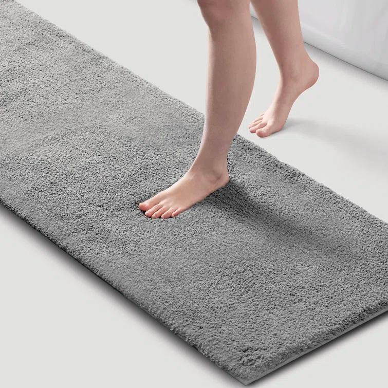 Madison Park Signature Marshmallow Quick Dry Bath Rug with Non-Slip Backing