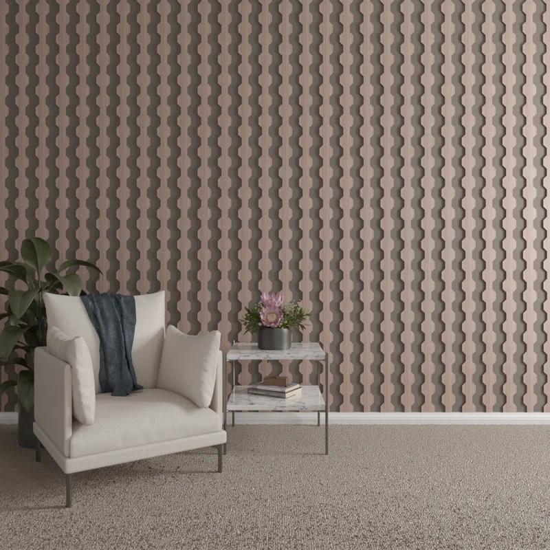 Ekena Millwork Pontiac Adjustable Wood Decorative Slat Wall Panel Kit