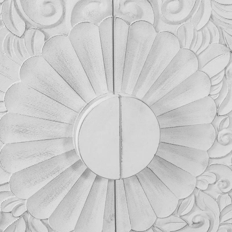 R&M Furniture Exquisite Sculpted Door and Premium Black Cabinet, a Showcase of Elegant Design and Versatile Functionality.