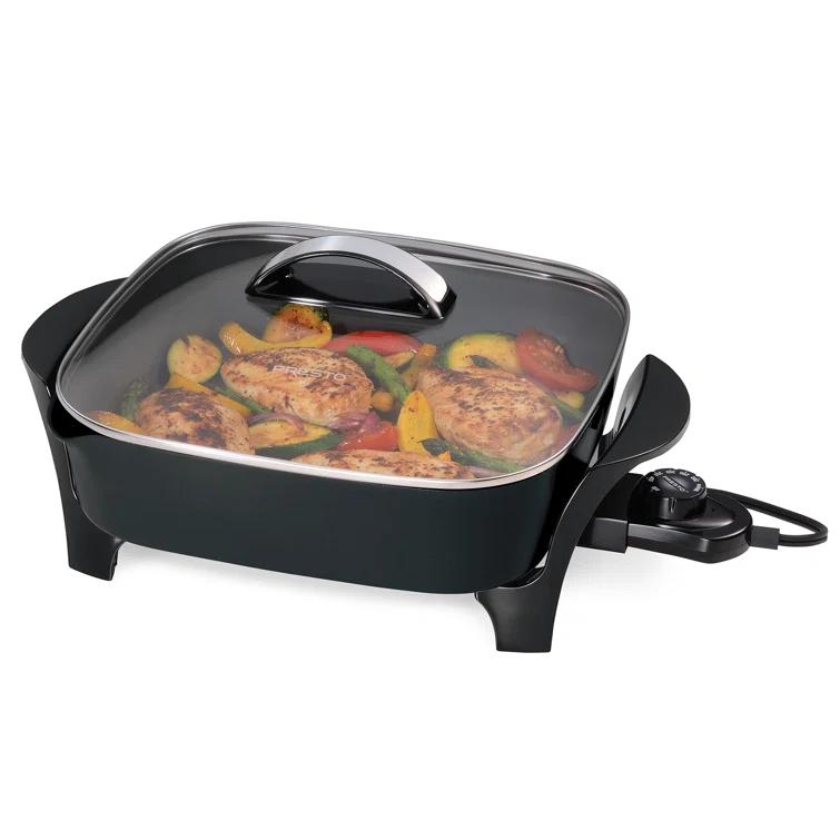 Presto Presto 12" Electric Skillet With Glass Lid