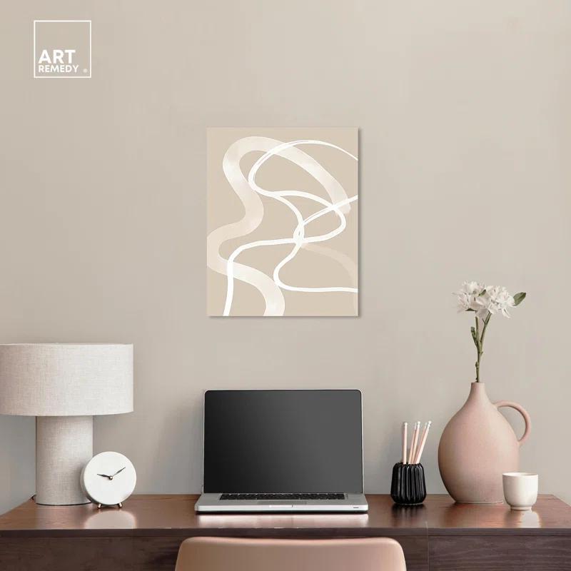 Art Remedy Minimal Lines Poster Canvas Boho Minimalist Abstract Art by Art Remedy