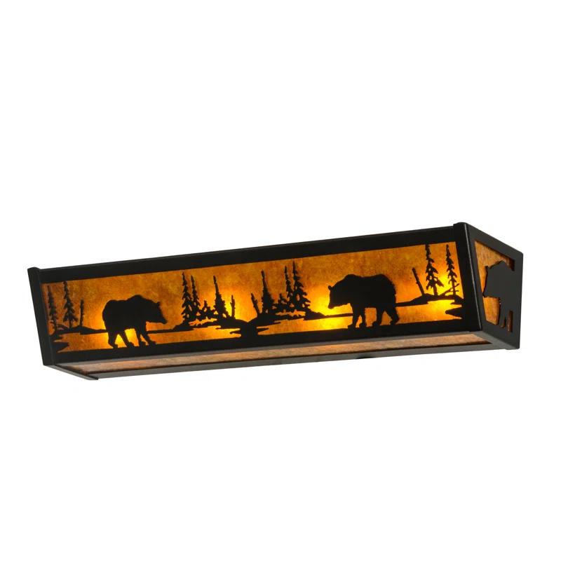 Meyda Lighting Rustic Lodge 4 - Light Bath Bar