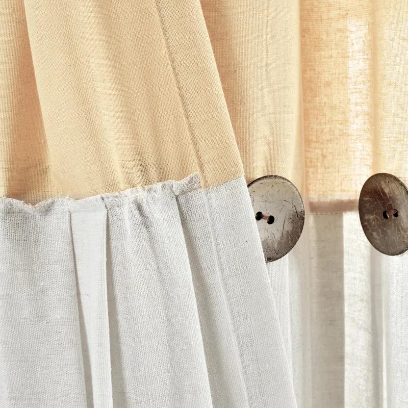 Lush Decor Beckham Window Semi-Sheer Rod Pocket Single Curtain Panel