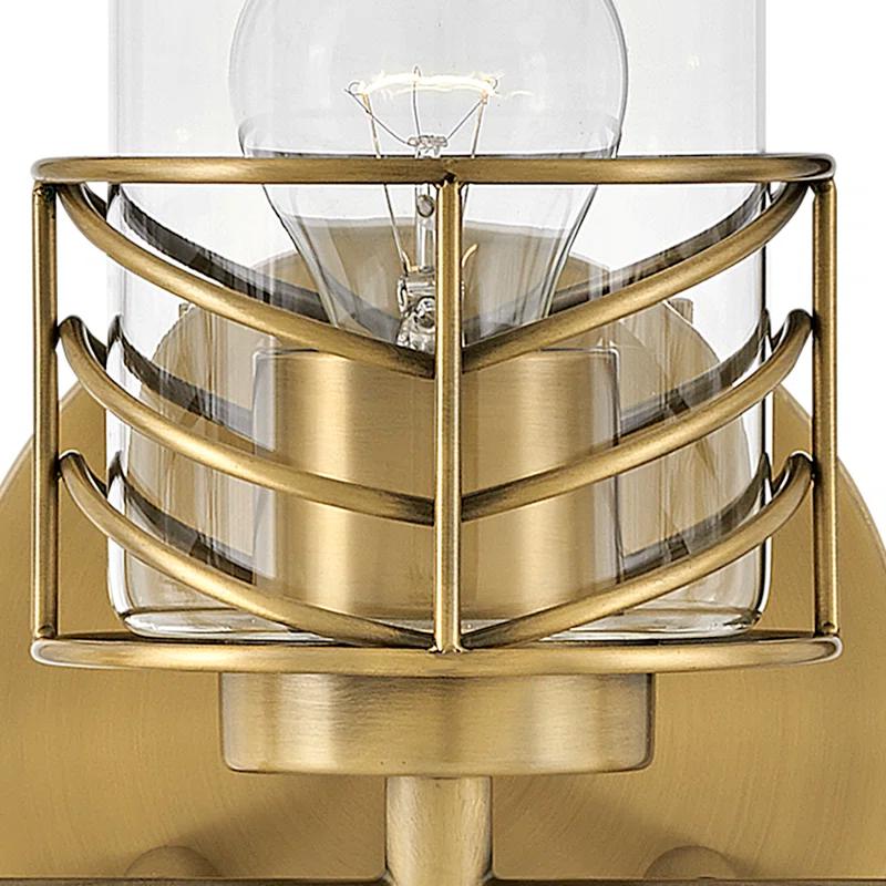 Hinkley Della Three-Light Chevron Bath Vanity