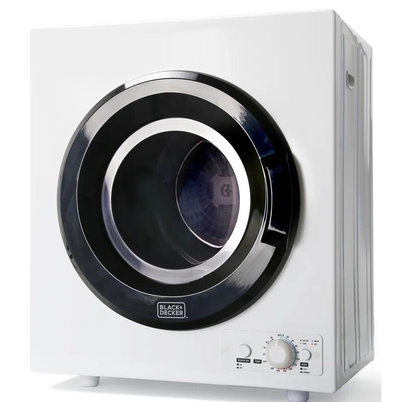 BLACK+DECKER BCDPW Series BLACK+DECKER BCED26 Compact Dryer for Standard Wall Outlet, Small, 5 Modes, Load Volume 8.8 lbs