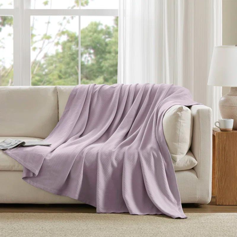 Madison Park Liquid Cotton Breathable Woven Blanket