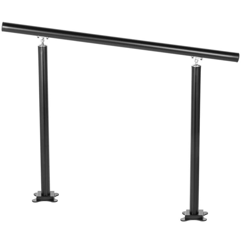 VEVOR VEVOR Outdoor Stair Railing Kit Aluminum Handrail for 3/4 Steps