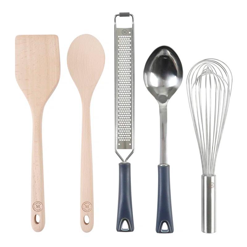 Martha Stewart Martha Stewart 10 Piece Tools and Gadget Set W/ Ceramic Crock - Navy Blue