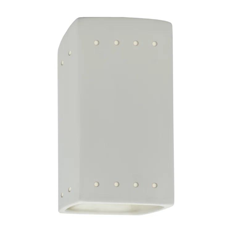 Justice Design Group Cer-5265W Ambiance 2 Light 13" Tall Led Cylinder Outdoor Wall Sconce