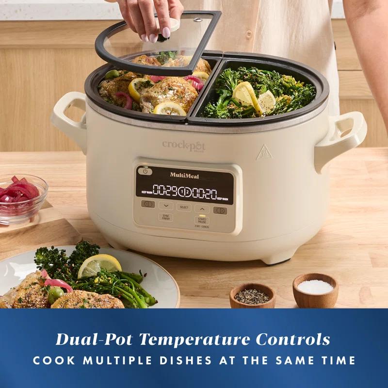 Crock-pot Crock-Pot MultiMeal Multicooker and Programmable Slow Cooker with Bake Function, Oat Milk