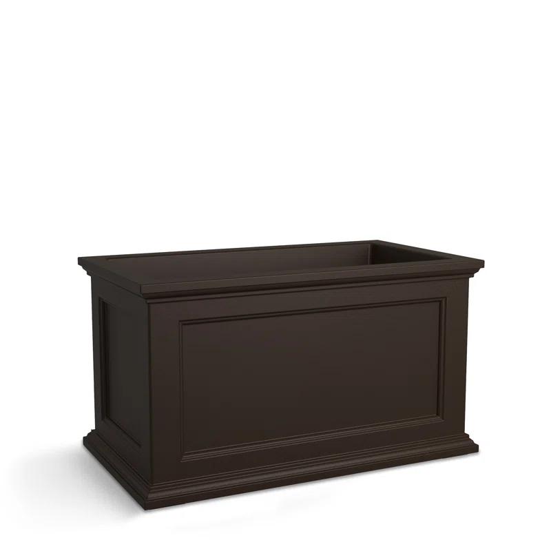 Winston Porter Anastasiya 20"x36" Resin Planter with Water Reservoir