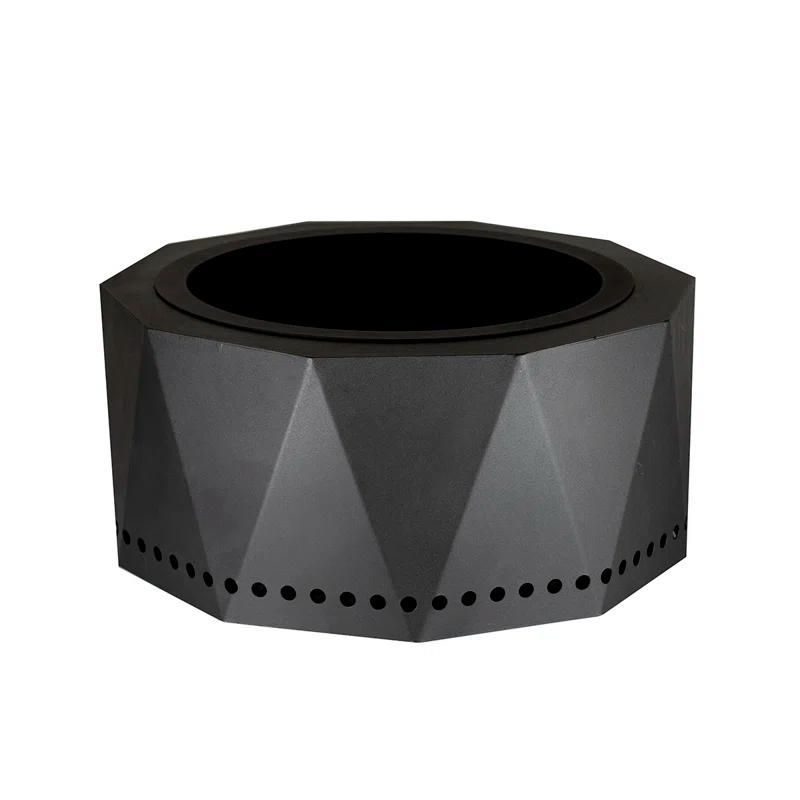 Blue Sky Outdoor Living Round Steel Wood Burning Smokeless Fire Pit