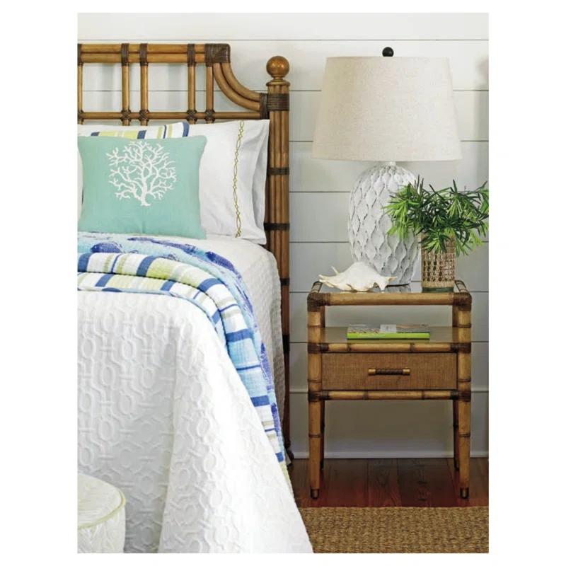 Tommy Bahama Home Twin Palms St. Kitts Rattan Headboard