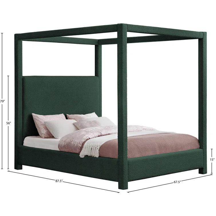 Upholstered Canopy Bed