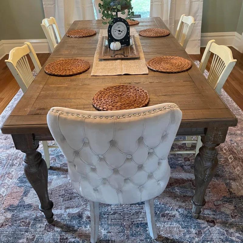 Rosdorf Park Velvet Kitchen Upholstered Dining Chair (Set of 4)