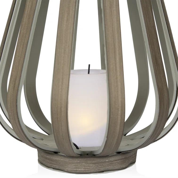 Alpine Solar Decorative Plastic Lantern w/ LED Light