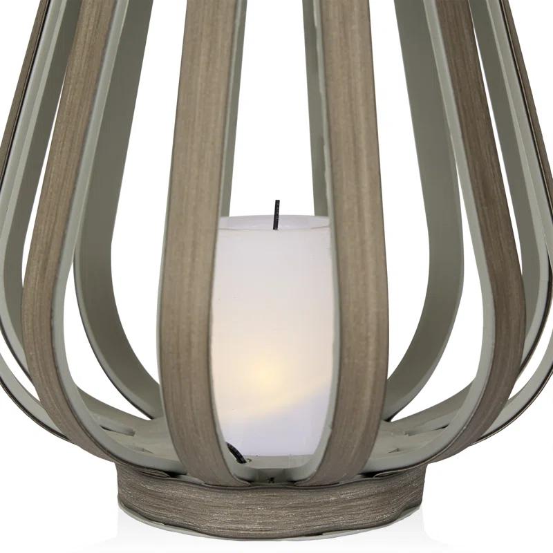 Alpine Solar Decorative Plastic Lantern w/ LED Light