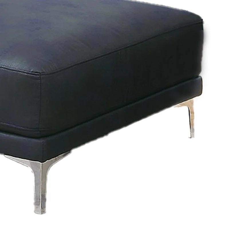 Wade Logan® Awaah Faux Leather Ottoman