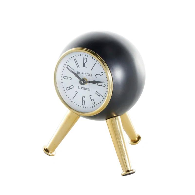 Adom Analog Metal Quartz Tabletop Clock