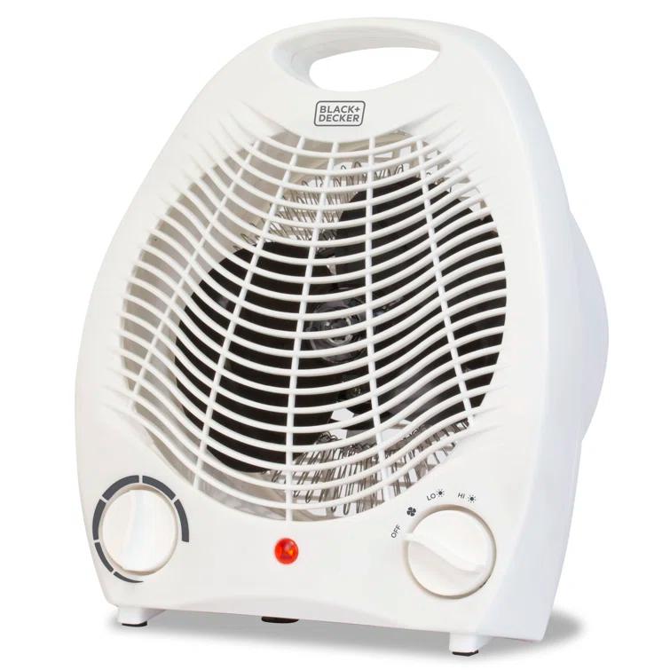 BLACK+DECKER Personal Desktop 1,500 Watt Electric Fan Compact Heater