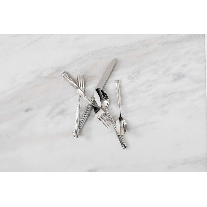 Doria 5 Piece 18/10 Stainless Steel Flatware Set, Service for 1