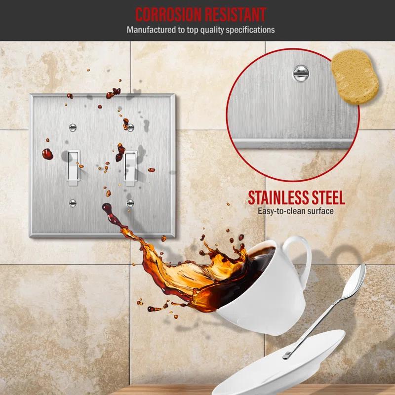 No Subject 2 - Gang Toggle Light Switch Standard Wall Plate