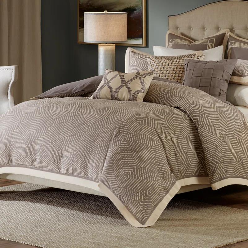 Madison Park Signature Shades of Grey Textured Comforter Set