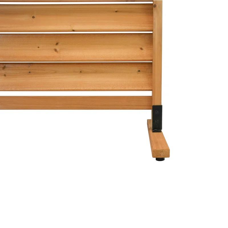 Enclo 6.1ft H x 3.1ft W (1 Panel) Freestanding or Surface Mounted Enclo Sierra Privacy Screen, Wood Fence Screen, Outdoor or Indoor Decorative Privacy Panel, Great for Balcony, Patio, Deck, EC18031