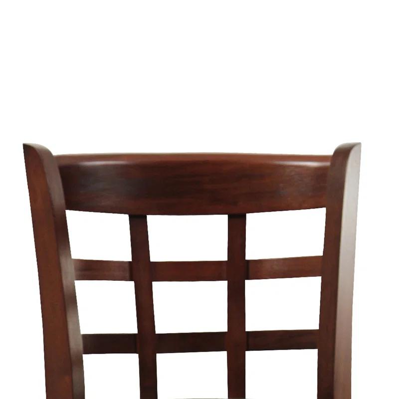 Benjara Swivel Solid Wood Counter Stool