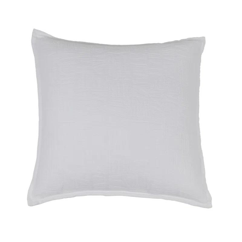 Harbour Cotton Matelassé Euro Sham by Pom Pom at Home - Taupe